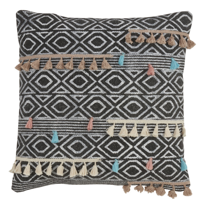 Adilah Tassels Feather Throw Pillow