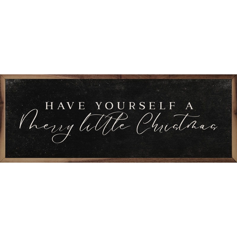 Merry Little Christmas - noir, H 4 po x l 12 po