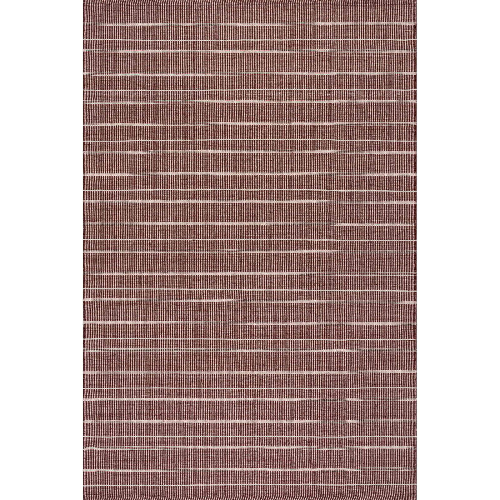Handwoven Striped Indoor Outdoor Rug, Red, Rectangle 7'6" x 9'6"