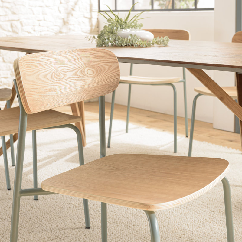 Cedric 45cm H Stacking Side Chair, Green
