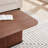 Coffee Table Walnut Wood Surface And Metel Feet-1069134055