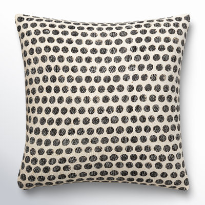 Zetta Polka Dots Cotton Throw Pillow