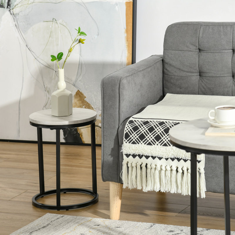 Ensemble de 3 tables basses Frame, Gris