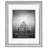 Silver Picture Frame With Decorative Inner Mat Accent - Shatter Resistant Glass And Easel Stand-109519296
