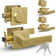Mega Handles ROBELL Reversible Entry Door Lever and Single Cylinder Deadbolt Lock Combo Pack | Modern Keyed Lever | Keyed Alike Pack of 3