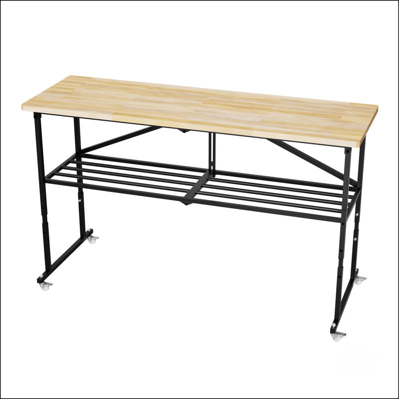 Établi pliable robuste avec bloc de boucher Smartfold