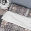 Ensemble de housse de couette à motif mosaïque brune-425325491