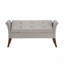 Banc de rangement rembourré en velours avec accoudoirs roulés-1014555498
