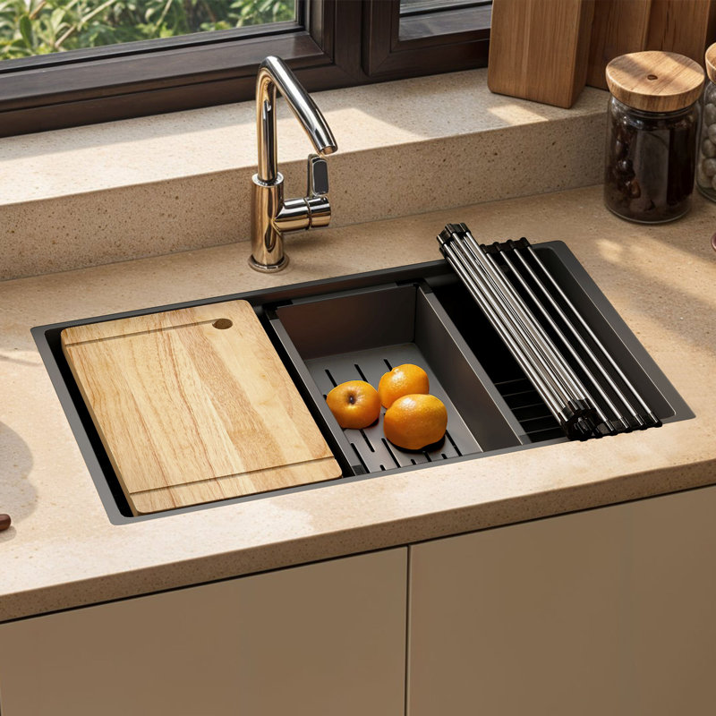 30''w X 19''d X 10'' H Kitchen Sink Stainless Steel Drop-in Sinks