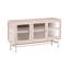 Glass Display Sideboard Argyrios Metal 115 cm Beige