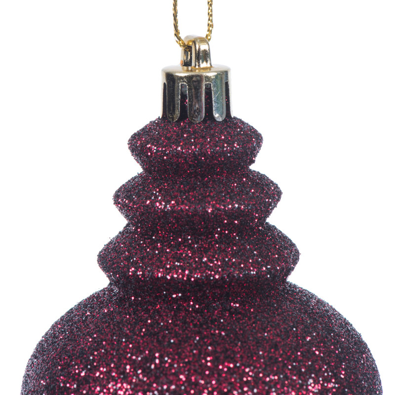 7" 4-Finish Finial Ornament, Gold