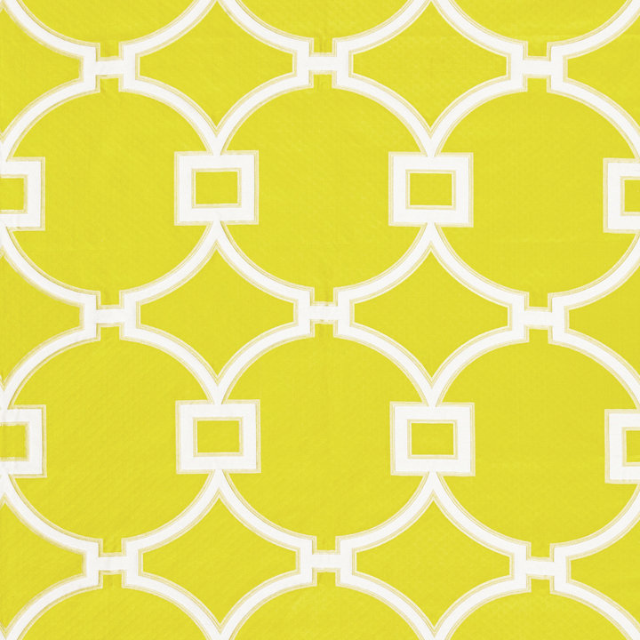 Jardin Circle Fret Fabric, Forsythia