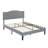 Auxter Upholstered Platform Bed Frame with Adjustable Nailhead Headboard, Velvet Fabric Mattress Foundation with Strong Wooden Slats Support, No Box Spring Needed, Heavy Duty, Easy Assembly-249466519-249466513