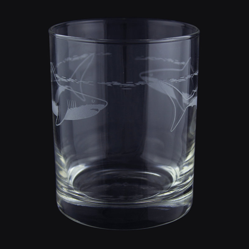Requins circulaires (ensemble) de 4 verres à whisky (ensemble de 4)