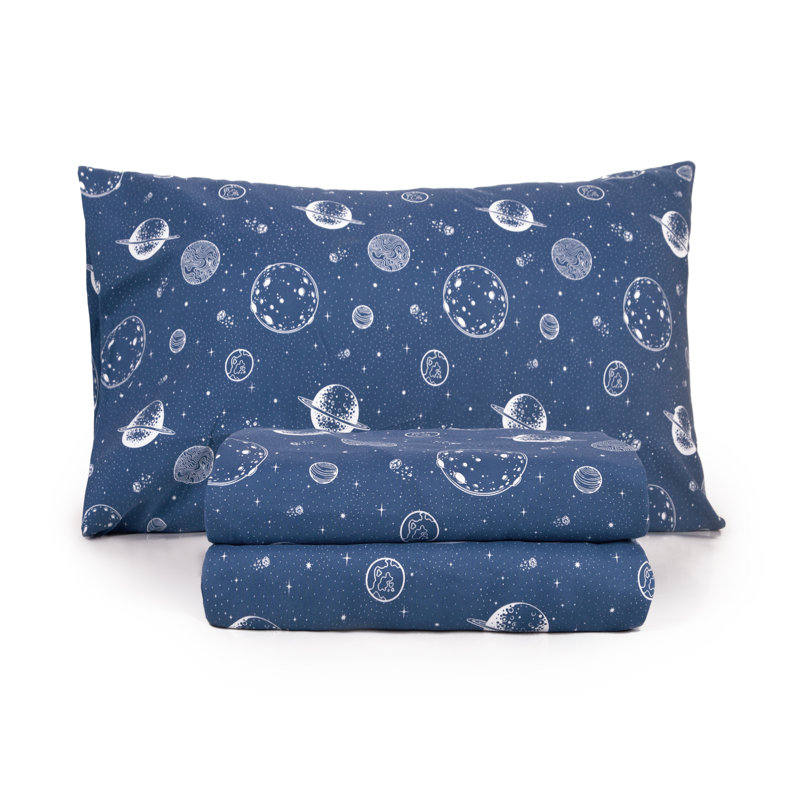 Kids Rule Juvi Sheet Sets Microfiber Sheet Set, Full Sheet Set with Fitted Sheet and 2 Pillowcases