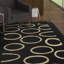 Tapis géométrique en laine et viscose touffeté à la main Jorie-1203455765