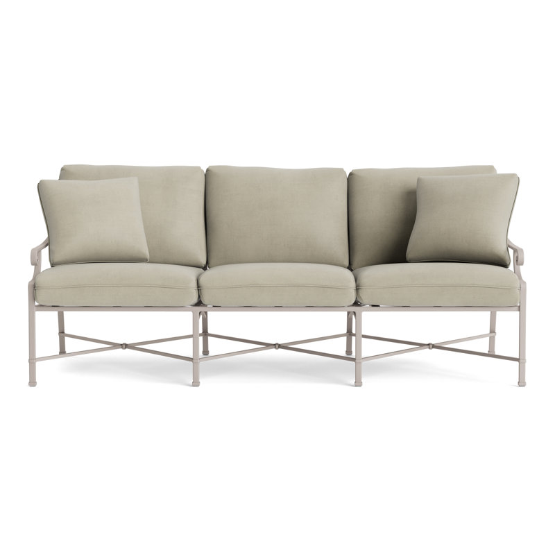 Venetian Outdoor 3 - Seat Patio Sofa, Dove, Fusion Neptune