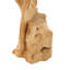 Sculpture en bois de teck brun