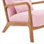 Chaise longue en bois massif à velours côtelé-2066682688