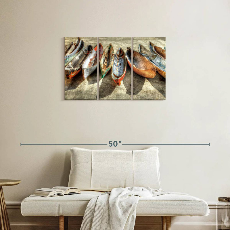 Mehar Canoes, 20" H x 33" W