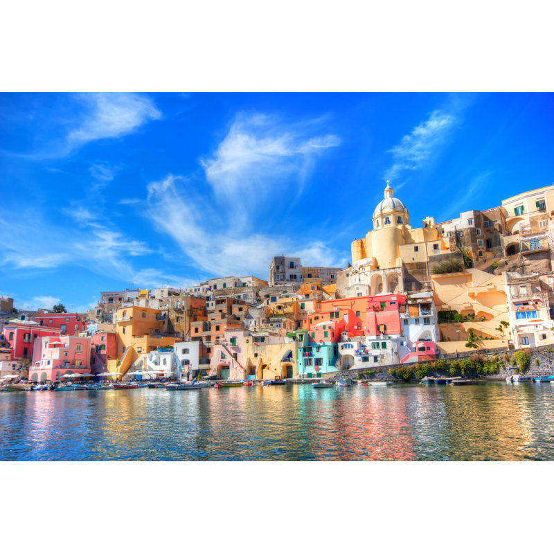 Procida, Naples, Italie - Photographie sur toile tendue, H 24 po x l 36 po