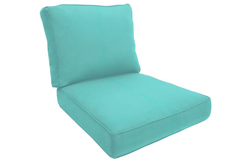 Eddie Bauer Outdoor Lounge Seat/Back Cushion, Canvas Aruba Sunbrella® Canvas, 5" H x 24" W x 26" D