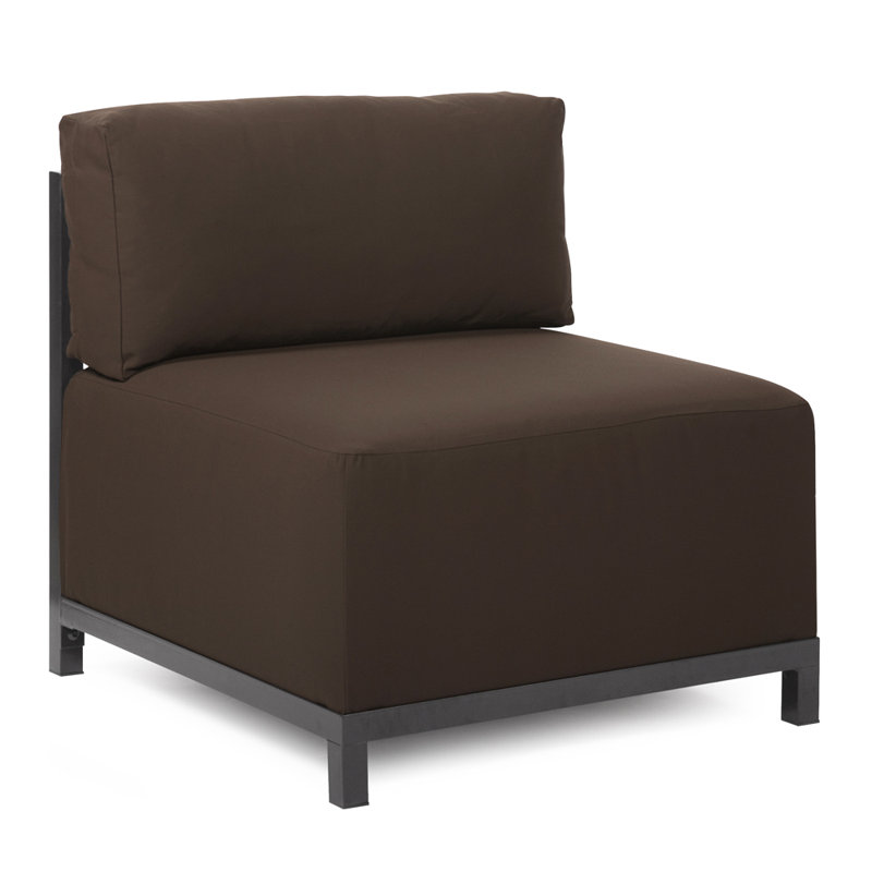 Woodsen Slipper Chair, Seascape Moss, Titanium