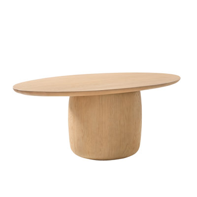 Gasaway Oak Oval Dining Table 78"W, Blonde