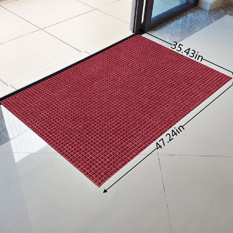 Suzanna Indoor Door Mat Mistana Mat Size: 36 W x 60 L, Color: Gray