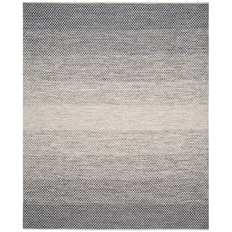Aitken Hand Woven Cotton Geometric Rug, Rectangle 4' x 6'