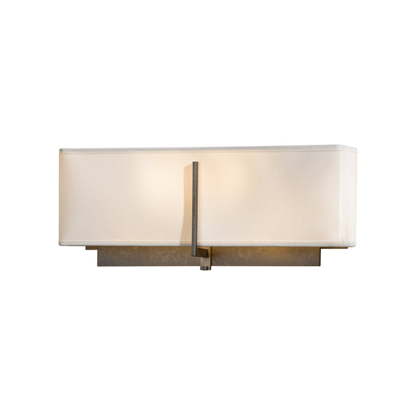 Exos 2 - Light Flush Mounted Sconce, Natural Anna, Dark Smoke