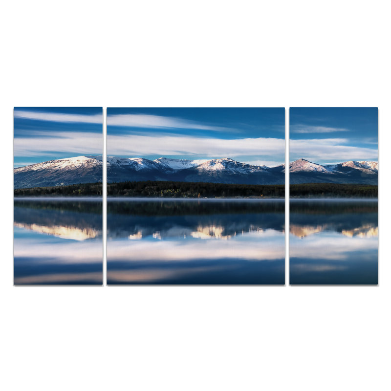 Pyramide du lac-multi-pièces sur toile, H 32 po x l 64 po x P 1,5 po