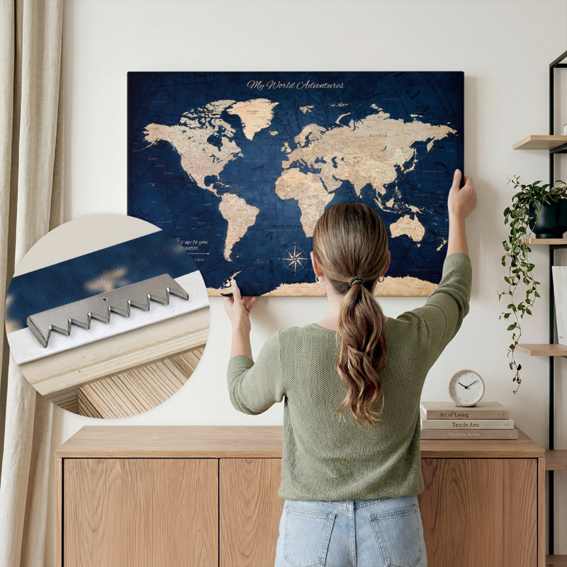 Le temps passe vite, Pin's World Alvertia I, 24" H x 36" W