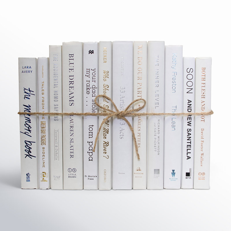 Serefina White Decorative Book Set