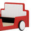 Lit plateforme de style voiture de course avec roues-1343411041