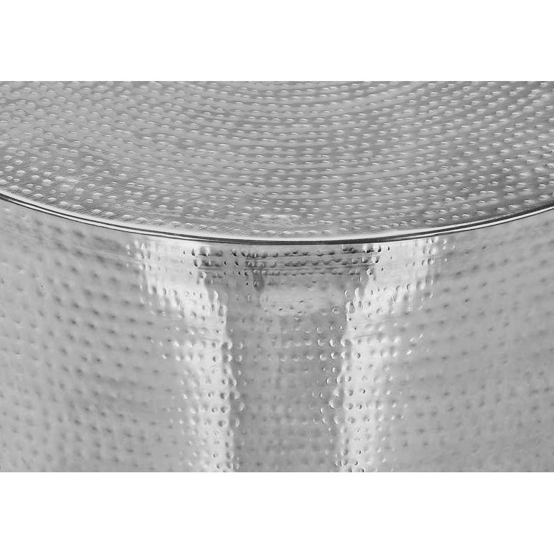 Table d'appoint compacte en stratifié avec rangement caché et porte-gobelet double, pour le salon ou la chambre à coucher