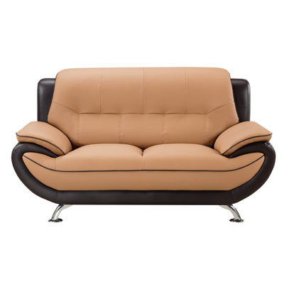 Jamelia 69'' Faux Leather Loveseat