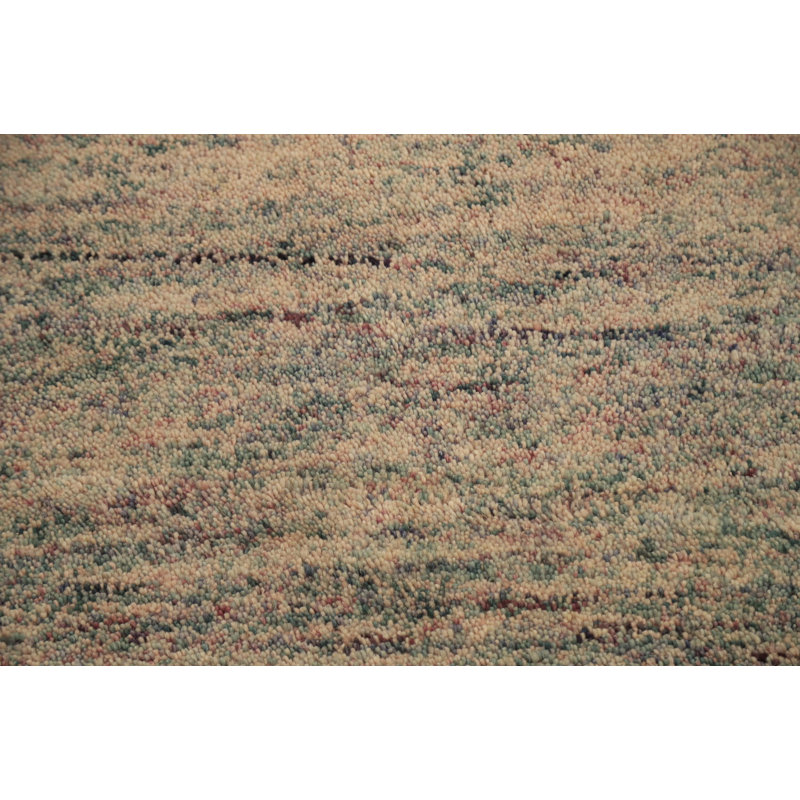 Charme rustique: tapis Gabbeh polyvalent 2 x 3 avec un mélange de couleurs subtiles