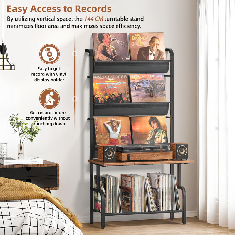 Breonka 144 cm H Media Shelves