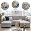 Canapé modulaire moderne en U réversible de 106 po de largeur avec 2 repose-pieds avec rangement, port de charge, coussins d'accoudoir, poches latérales-1427882879