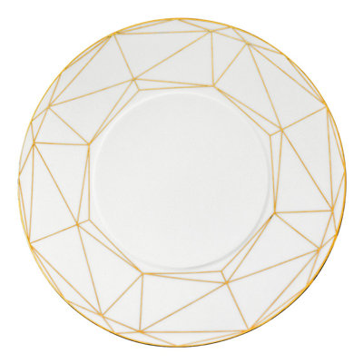 Prouna Round Serving Platter In Gold