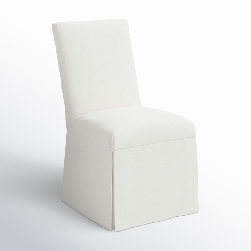 Chaise Ivsons Parsons, Lin blanc texturé Zuma
