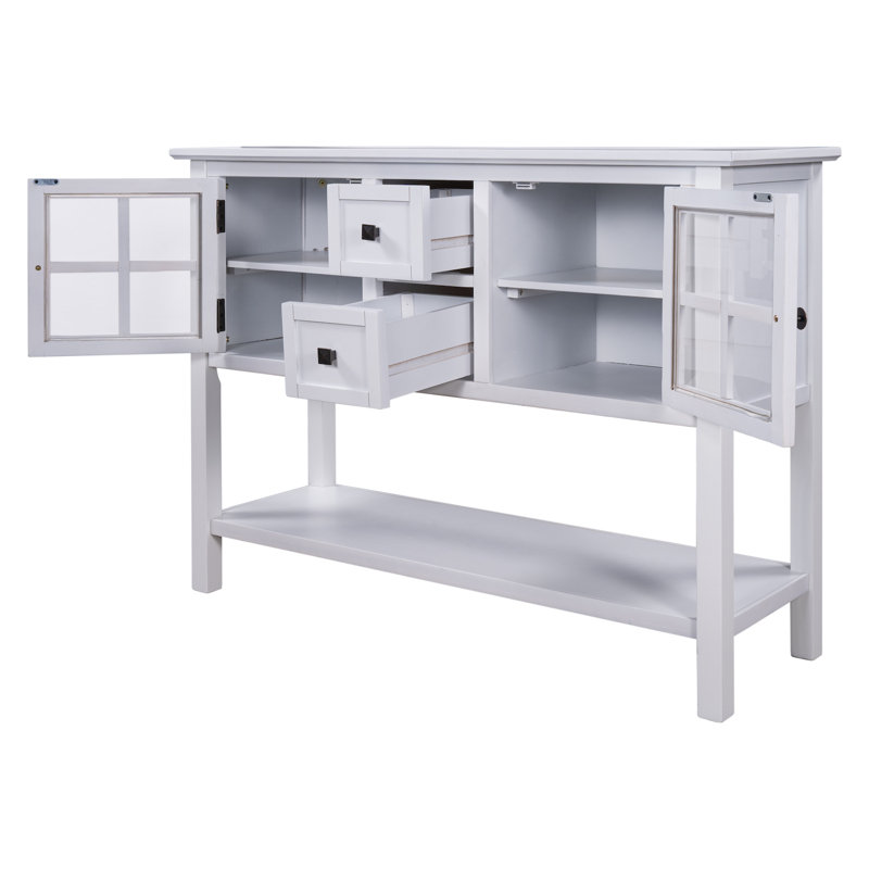 Console 45 po Mosheim, Blanc, Blanc