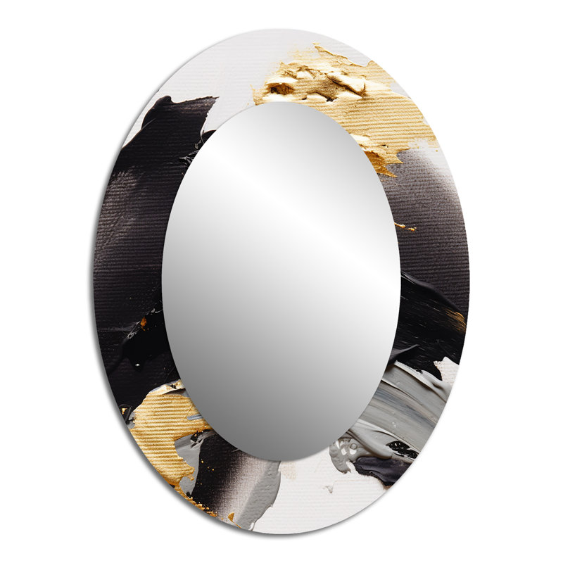 Miroir mural moderne exquis Darling Gold, 40 po x 30 po