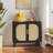 Busard Buffet Sideboard Cabinet with 2 Doors and 4 Compartments for Storage, Accent Cabinet with Solid Wood Feet and Adjustable Shelves-560979487
