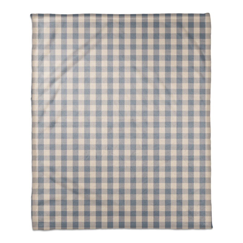 Hand Woven Throw Blanket, Blue