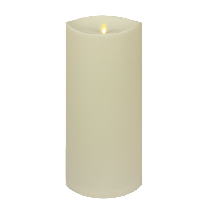 Vanilla Honey Scented Flameless Candle, 15" H x 6" W x 6" D