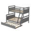 Lit superposé simple au-dessus de double en bois massif Gailynn par Harriet Bee-895799493