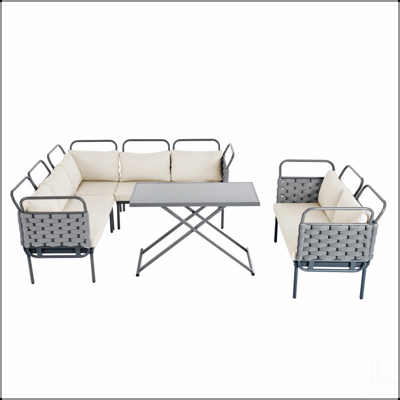 Ensemble de canapé modulaire d'extérieur 5 pièces 5 pièces