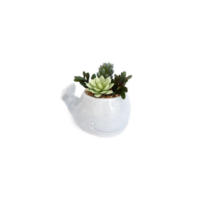 17cm Faux Succulent in Ceramic Pot
